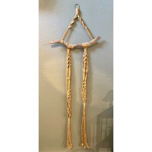 boho vintage double plant hanger